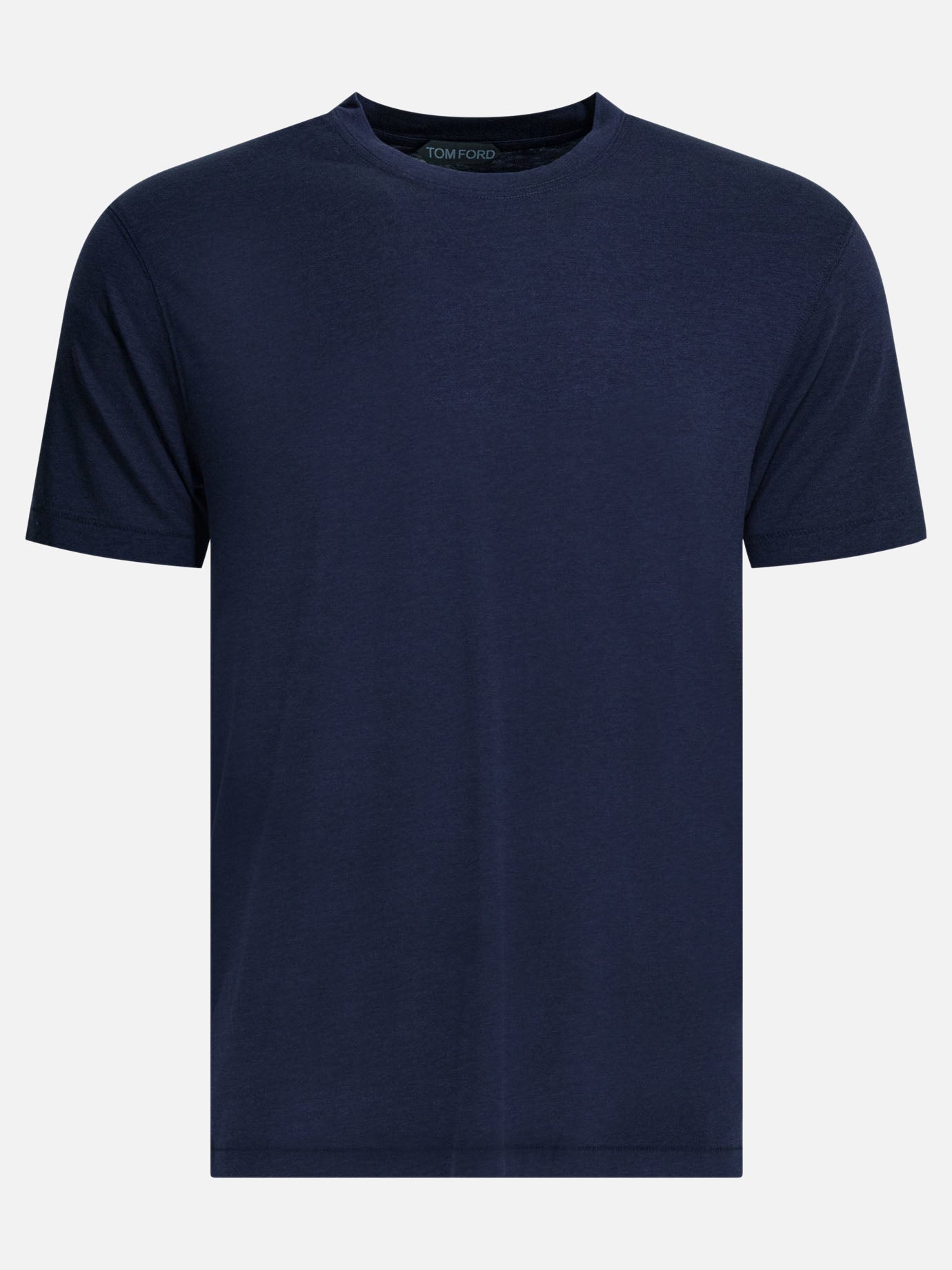 Crewneck t-shirts Solid colour  Blue - Tom Ford Men | PDP | VIETTI Online Store | thumbnail