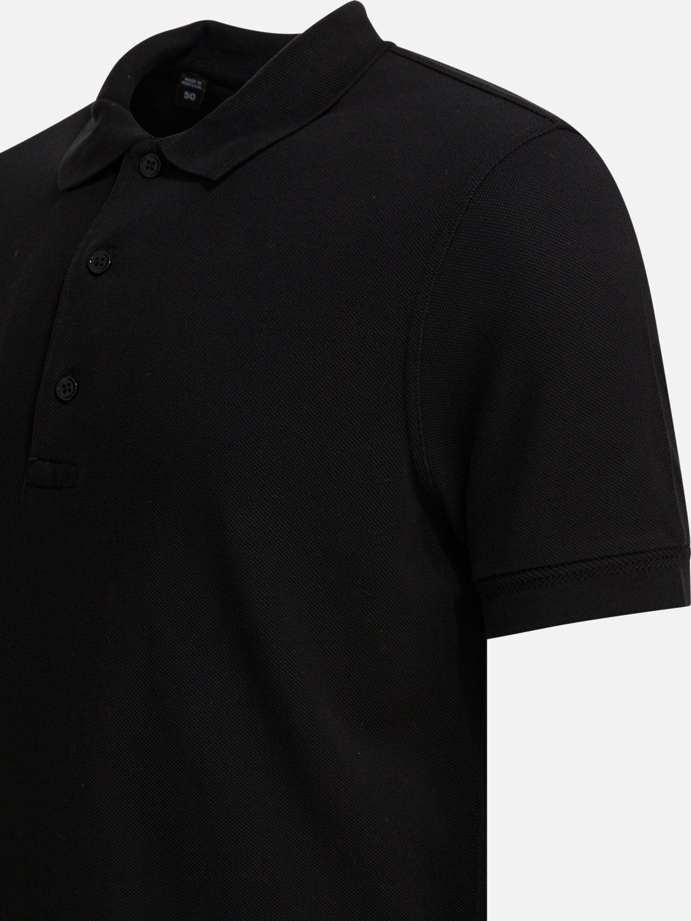 Polo con bottoni Solid colour  Nero - Tom Ford Uomo | PDP | VIETTI Online Store | Zoom-Modal_4
