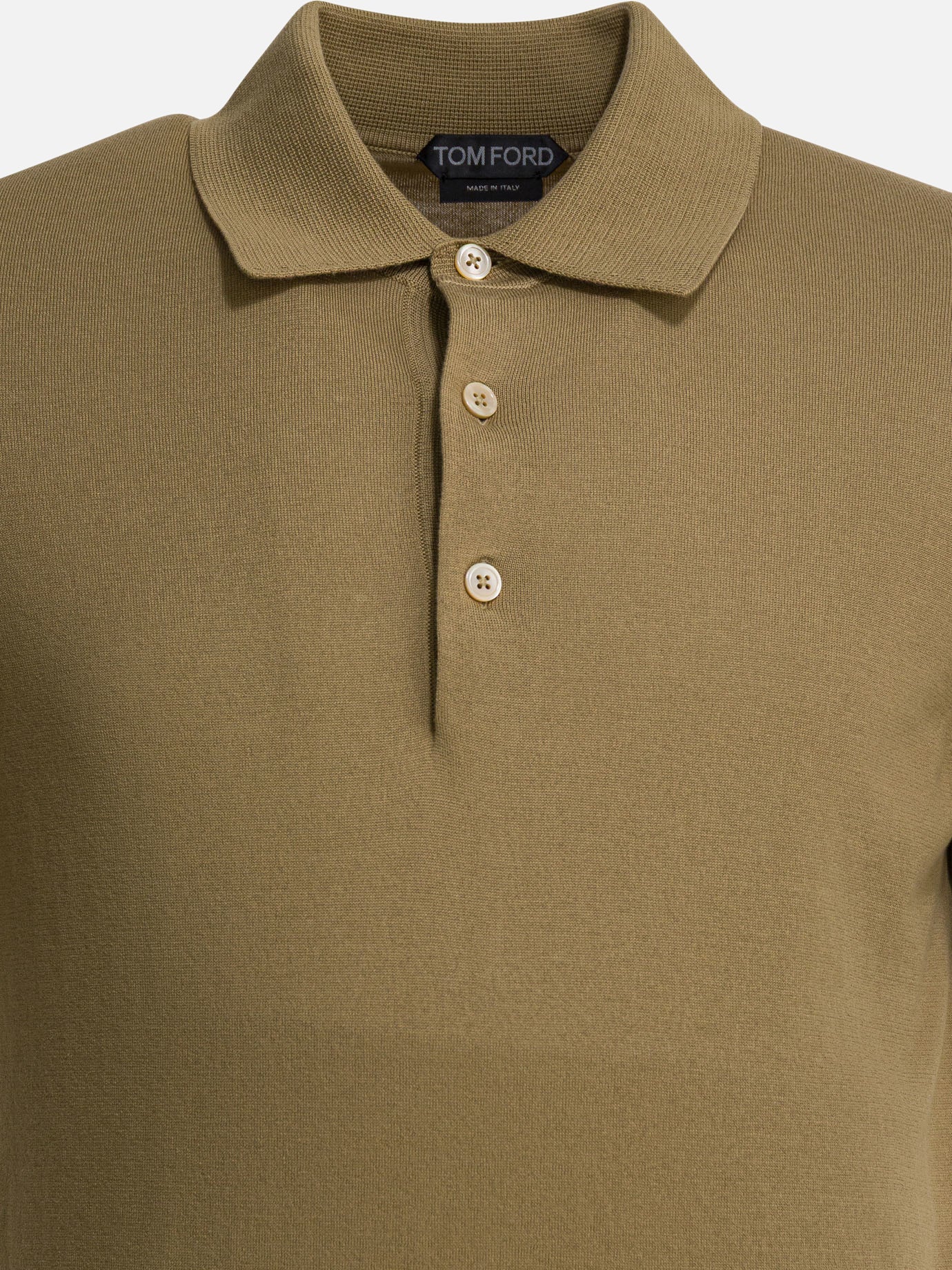 Polo con bottoni Solid colour  Beige - Tom Ford Uomo | PDP | VIETTI Online Store | Zoom-Modal_3
