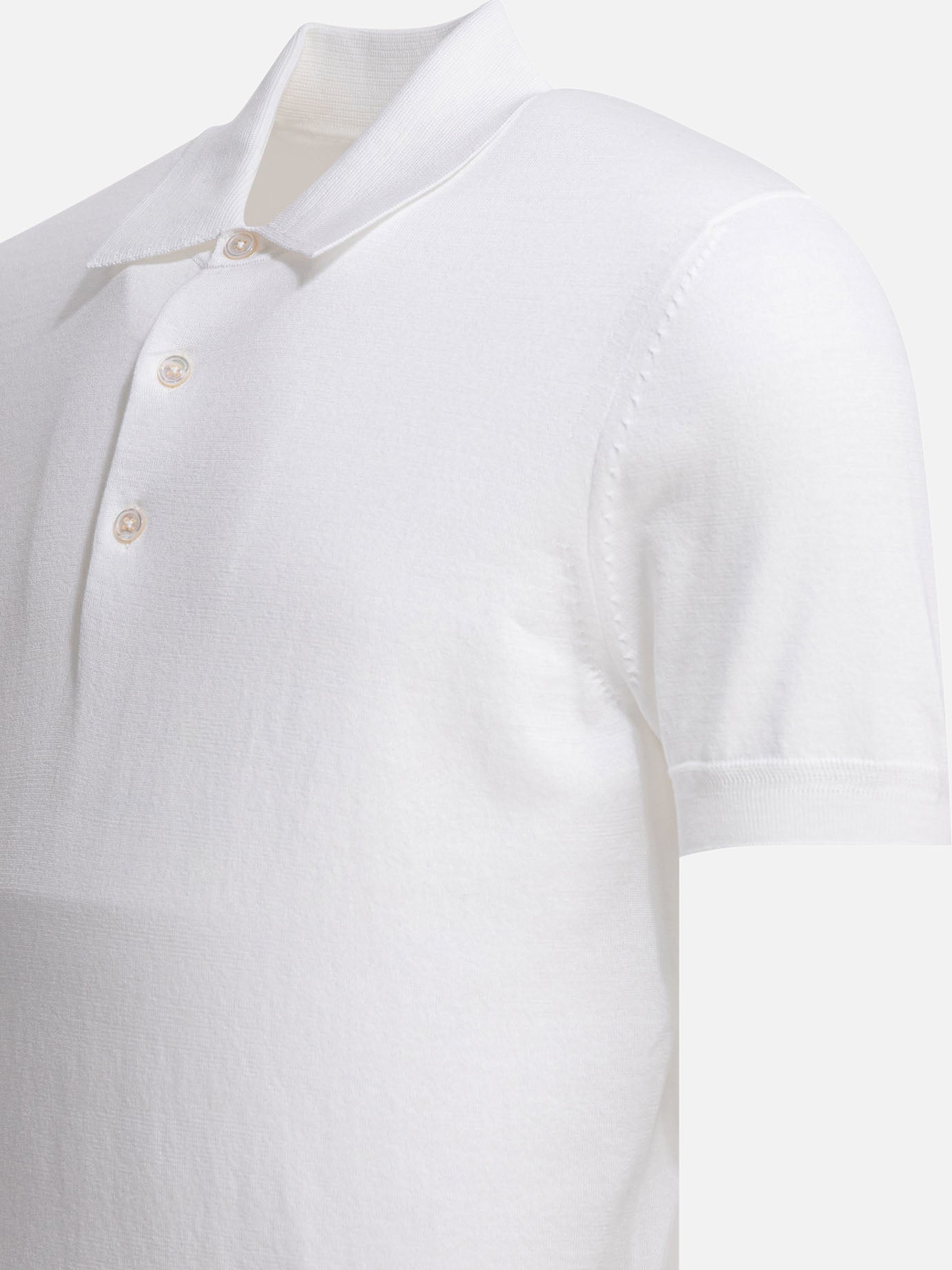 Polo con bottoni Solid colour  Bianco - Tom Ford Uomo | PDP | VIETTI Online Store | thumbnail_4