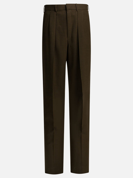 Pantaloni sartoriali Solid colour  Marrone - Tom Ford Uomo | PDP | VIETTI Online Store 
