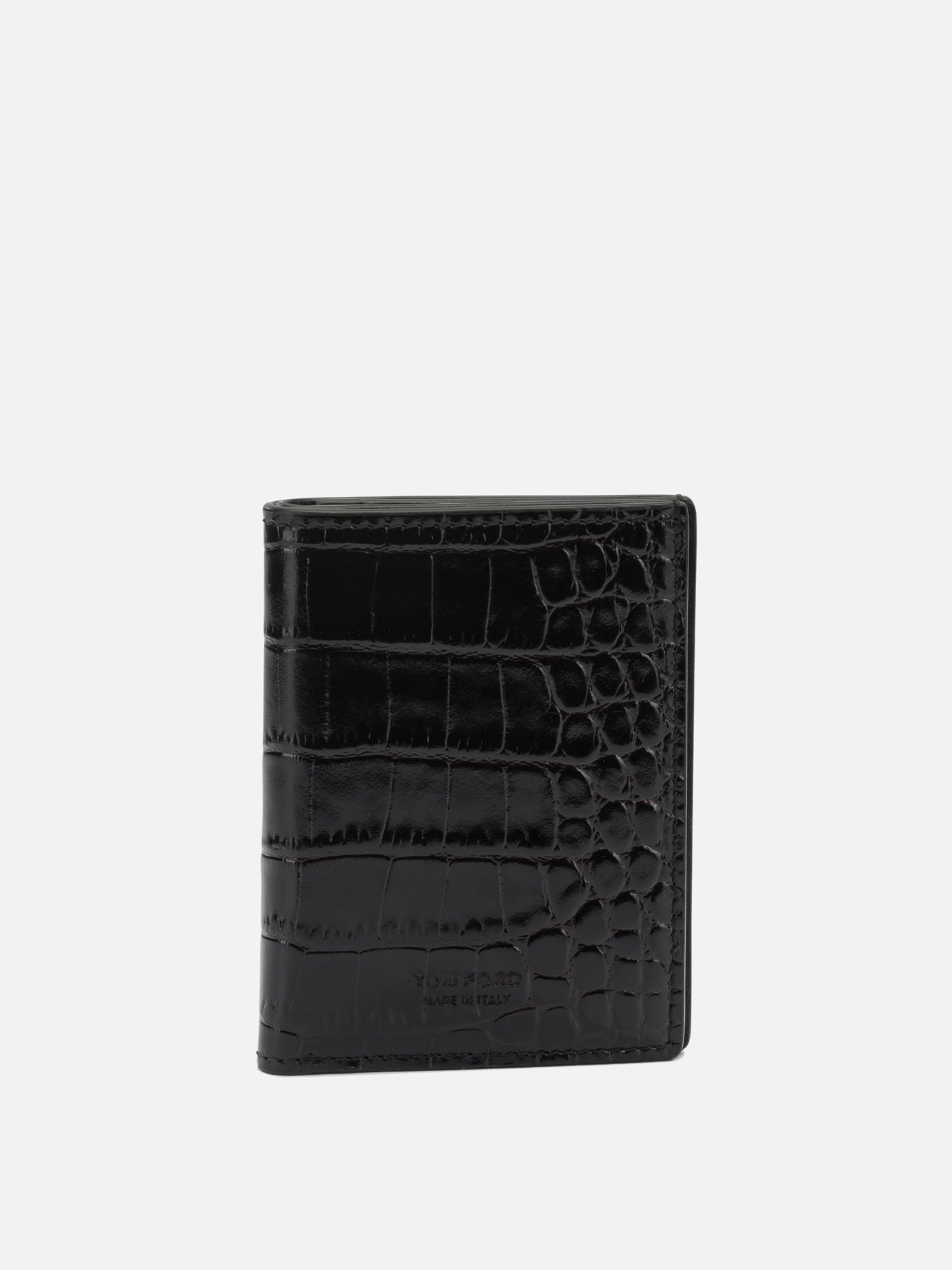 Portacarte 100% calf leather - 100 sheep leather  Marrone - Tom Ford Uomo | PDP | VIETTI Online Store | Zoom-Modal
