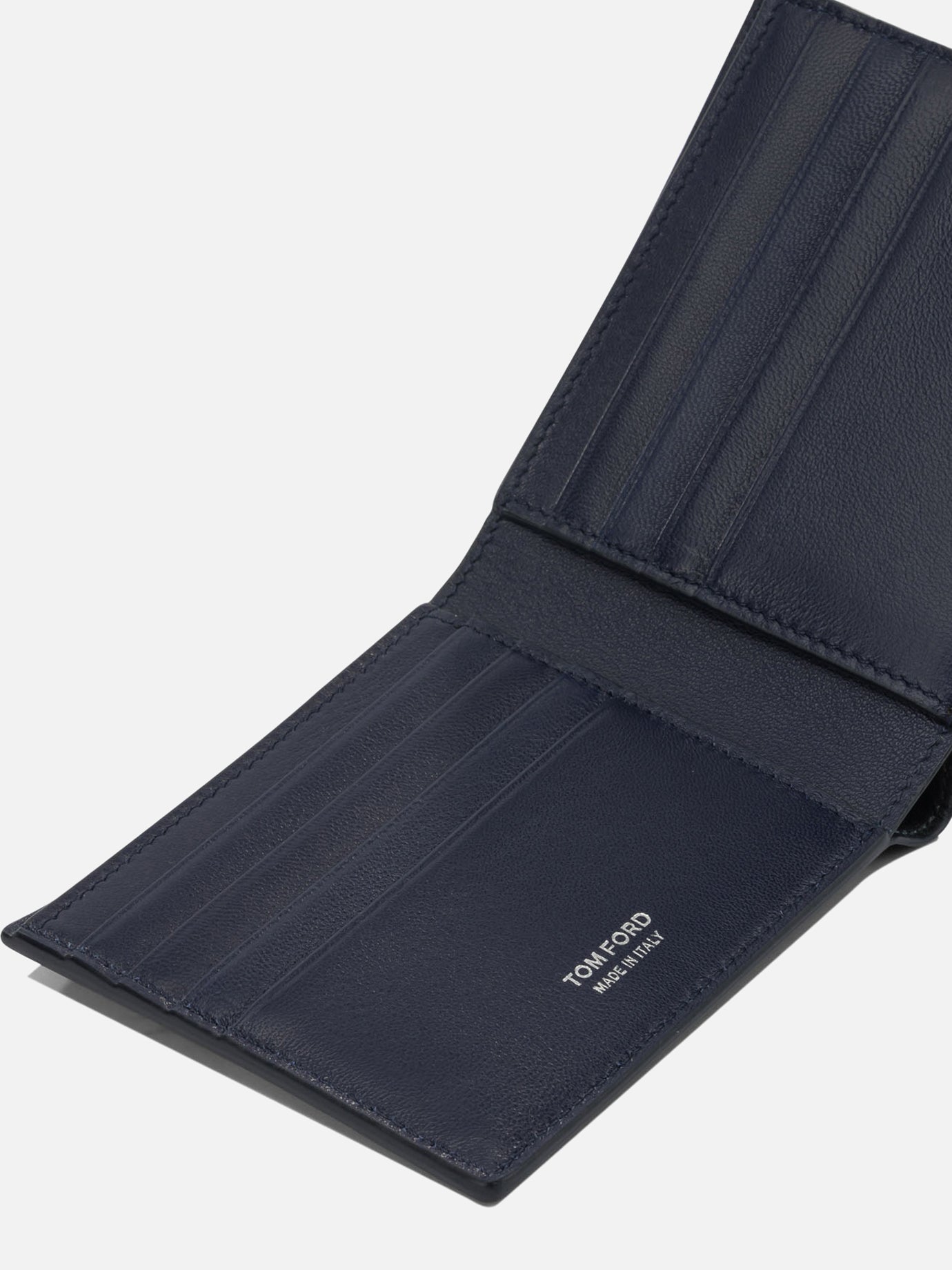 Tom Ford Crocodile print leather wallet Y0410 Blue - Men | VIETTI Shop