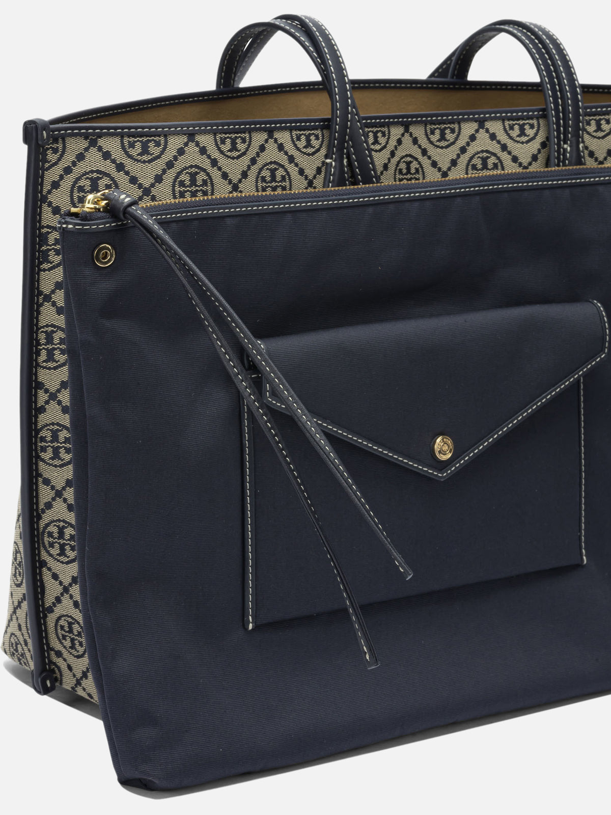 Tory Burch "Perry" Large Shoulder Bag Blue

