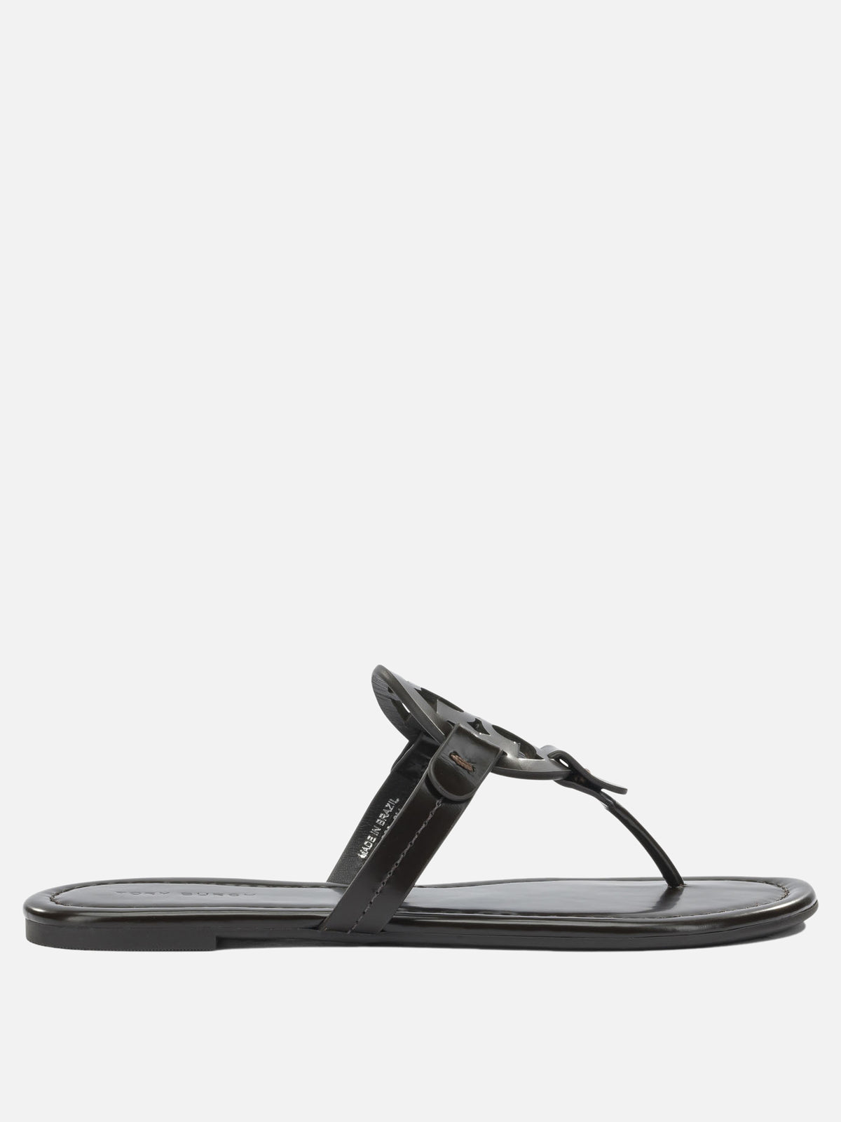 Tory Burch "Miller" Flat Sandals Brown

