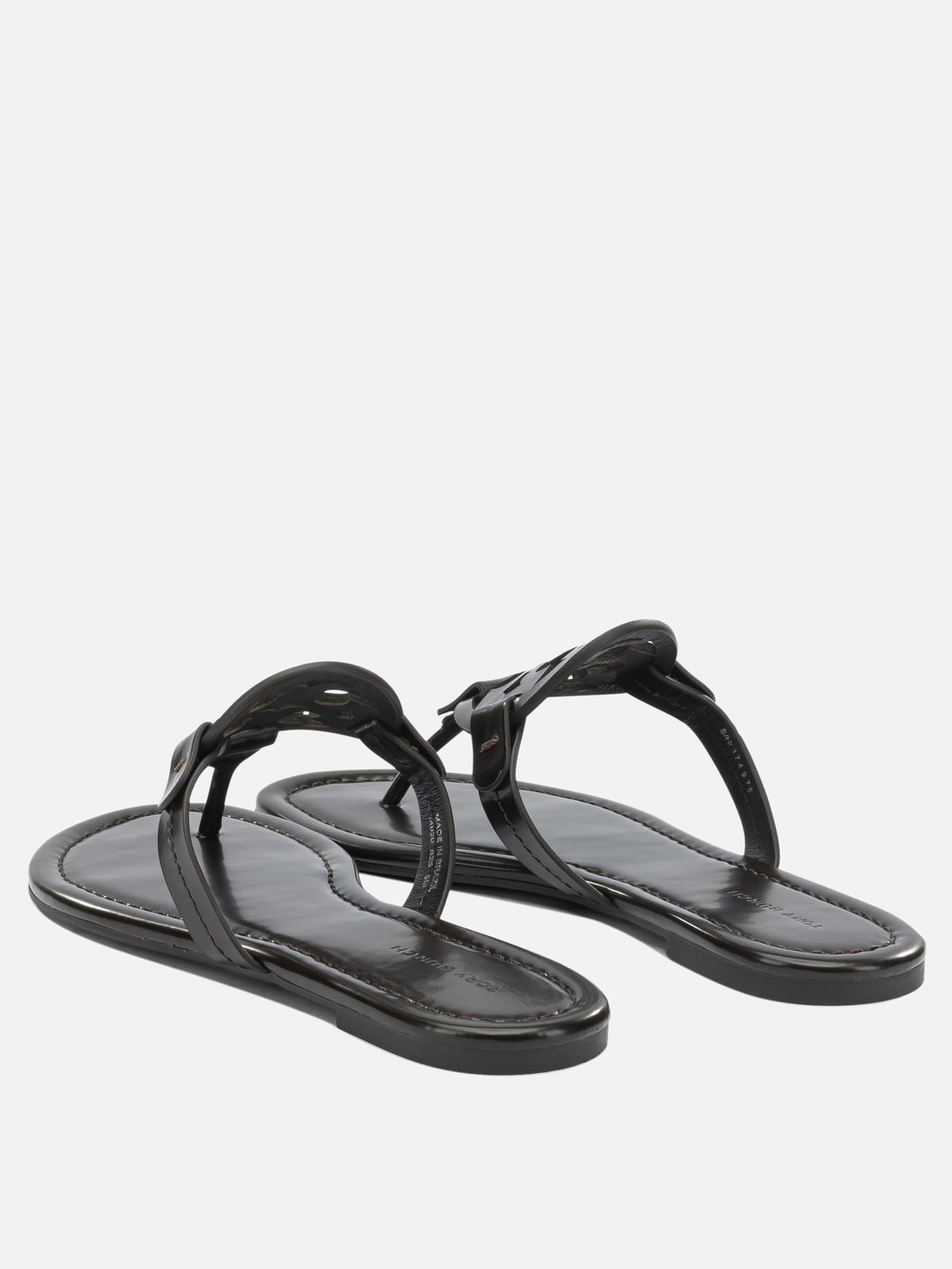 Tory Burch "Miller" Flat Sandals Brown - VIETTI