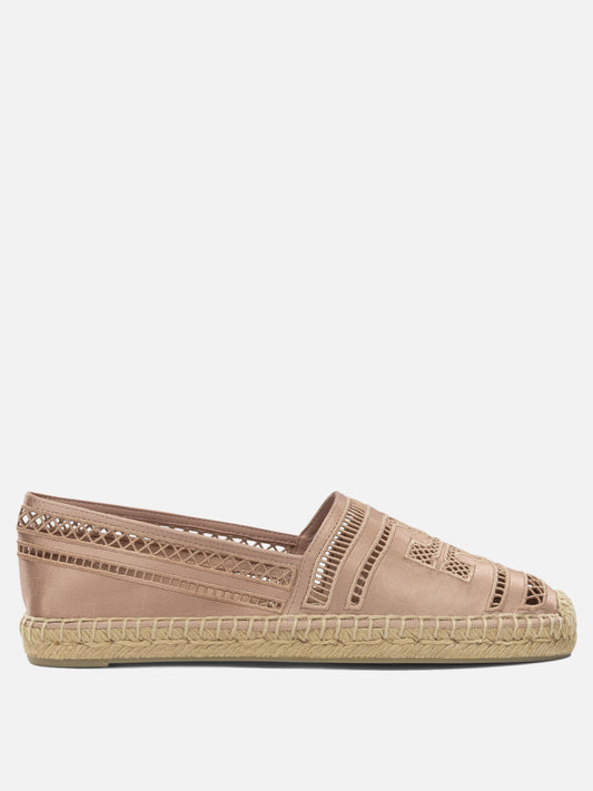 Tory Burch Flat satin espadrilles Pink

