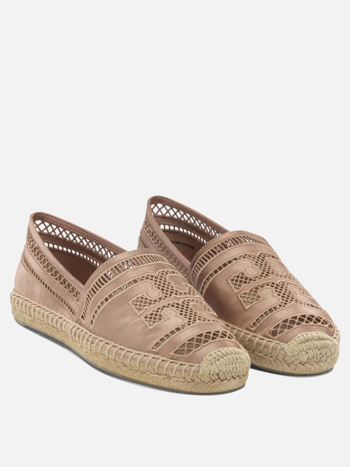 Tory Burch Flat satin espadrilles Pink - VIETTI