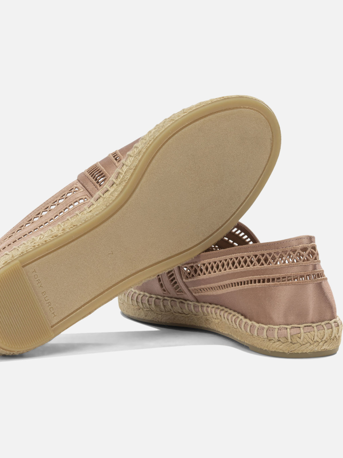 Tory Burch Flat satin espadrilles Pink - VIETTI