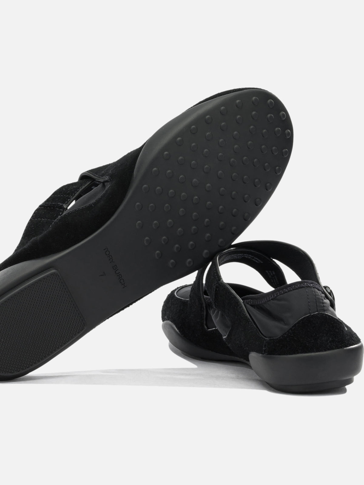 Tory Burch "Romy" Mary Jane Flats Black - VIETTI
