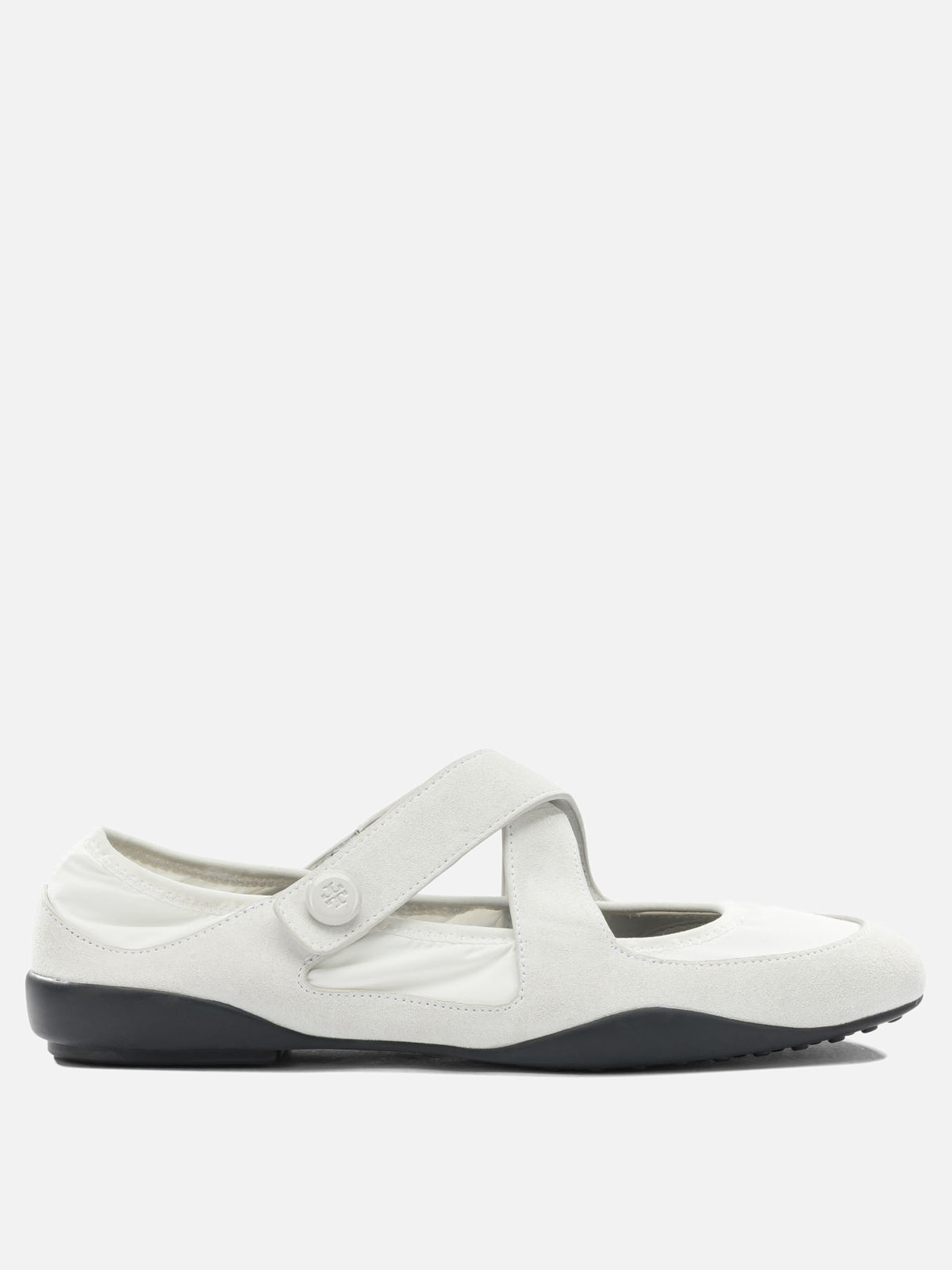 Tory Burch "Romy" Mary Jane Flats White