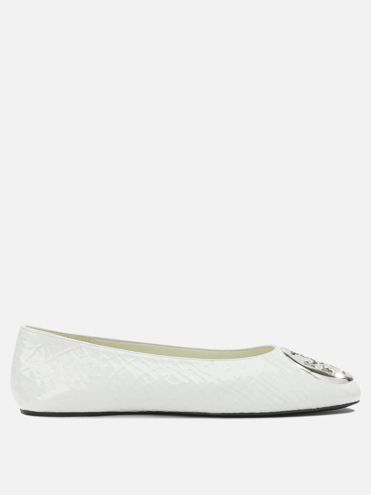 Tory Burch "Reva" Classic Ballet Flats White
