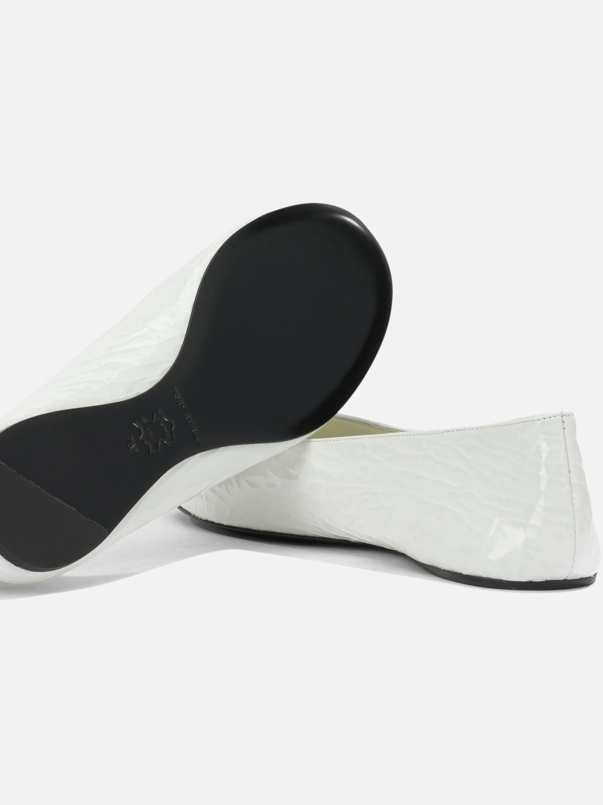Tory Burch "Reva" Classic Ballet Flats White - VIETTI