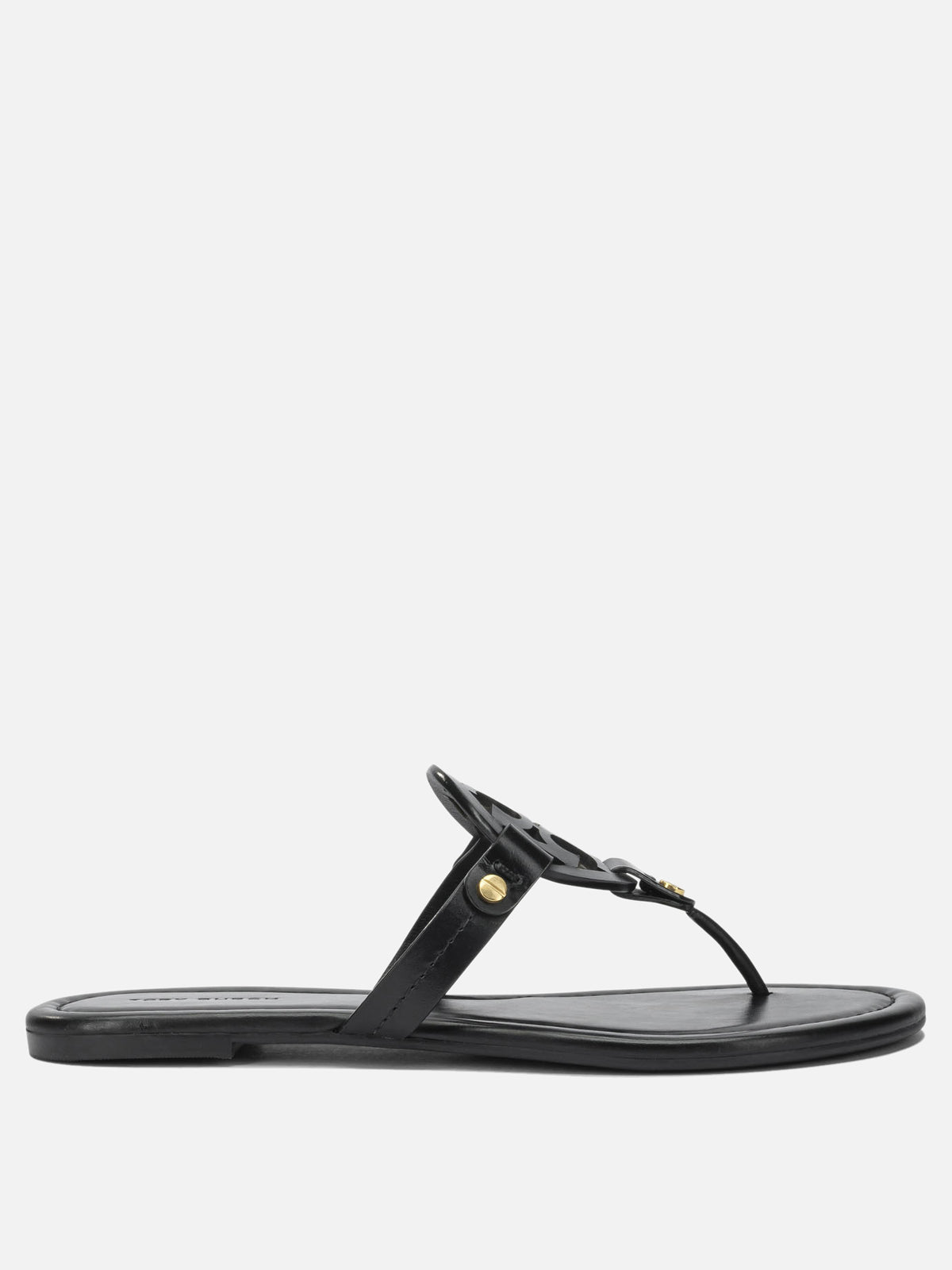 Tory Burch "Miller" Flat Sandals Black

