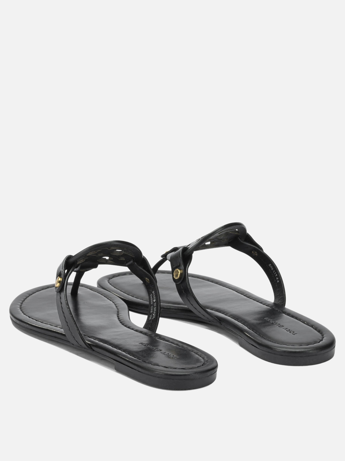 Tory Burch "Miller" Flat Sandals Black

