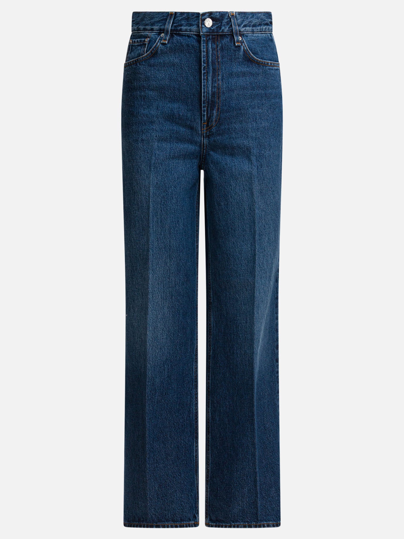Wide-leg jeans Solid colour  Blue - Toteme Women | PDP | VIETTI Online Store | Zoom-Modal
