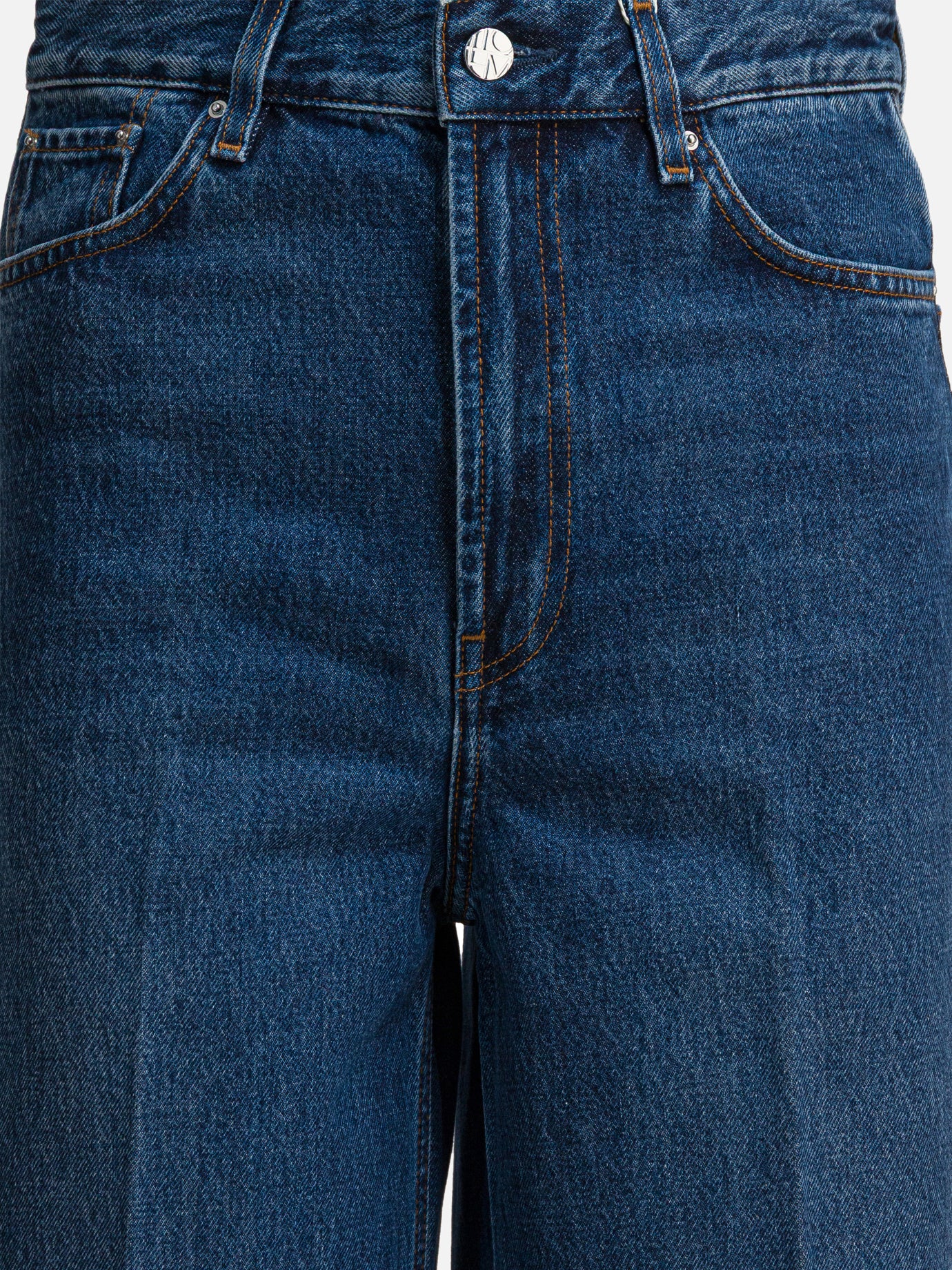 Wide-leg jeans Solid colour  Blue - Toteme Women | PDP | VIETTI Online Store | Zoom-Modal_3

