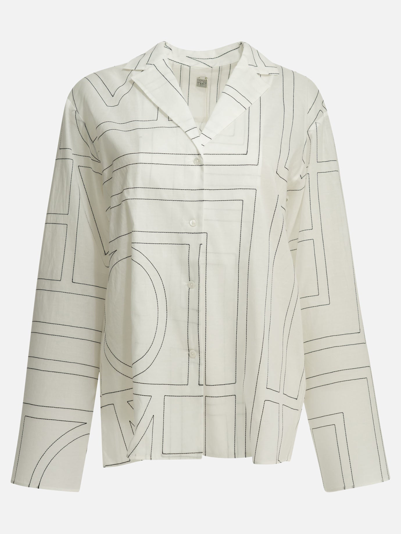 Casual shirts Embroidered  White - Toteme Women | PDP | VIETTI Online Store | Zoom-Modal
