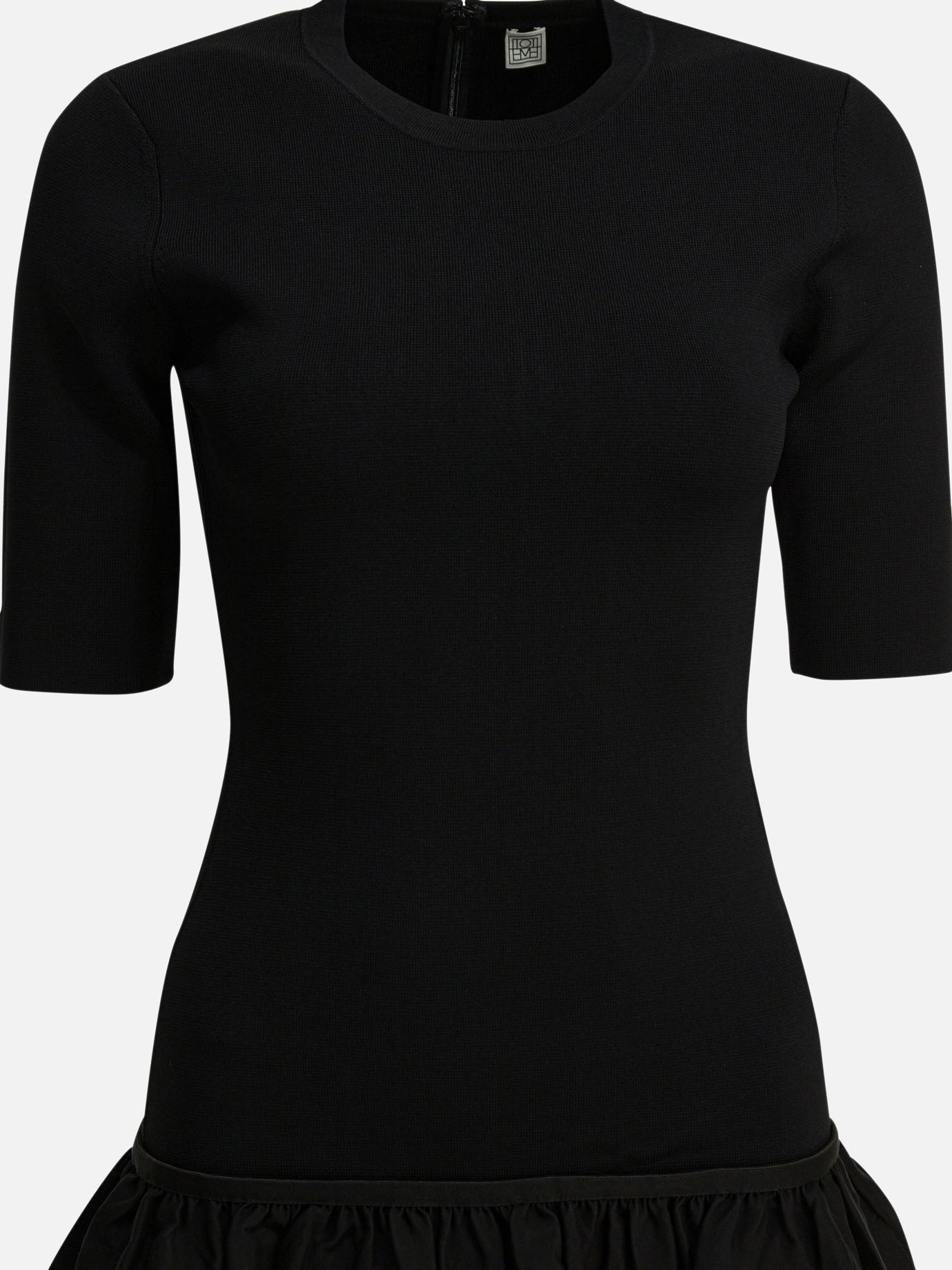 Midi dresses Solid colour  Black - Toteme Women | PDP | VIETTI Online Store | thumbnail_3