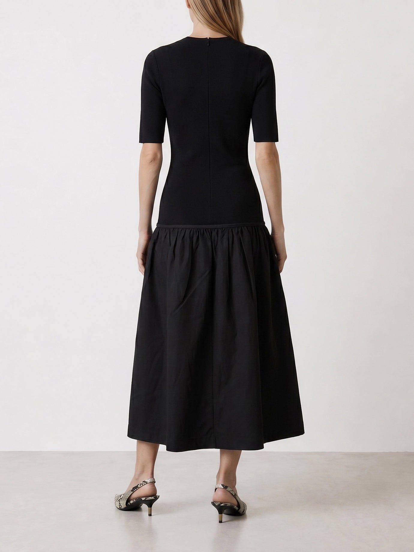 Midi dresses Solid colour  Black - Toteme Women | PDP | VIETTI Online Store | Zoom-Modal_6
