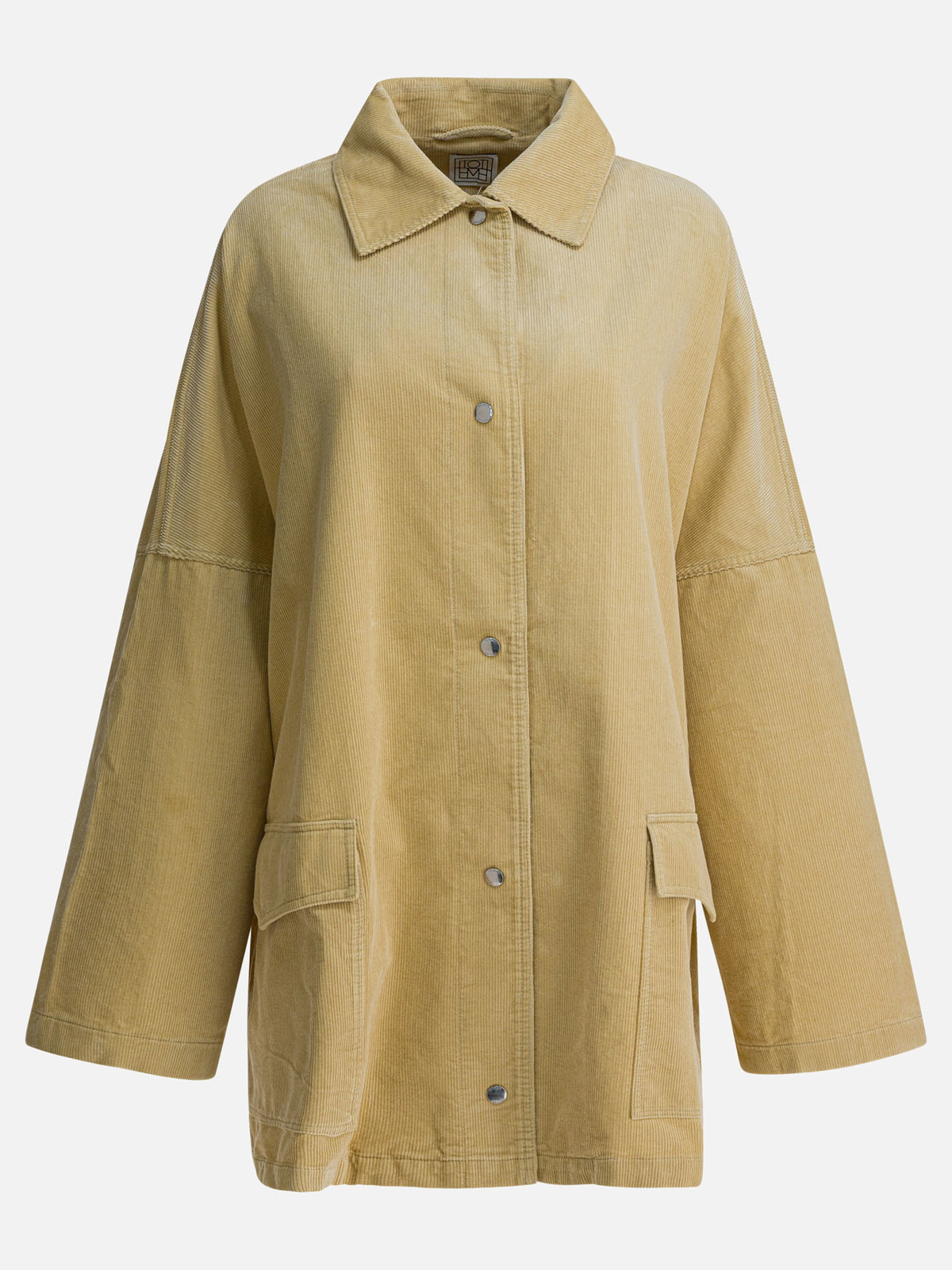 Toteme Velvet overshirt jacket Beige