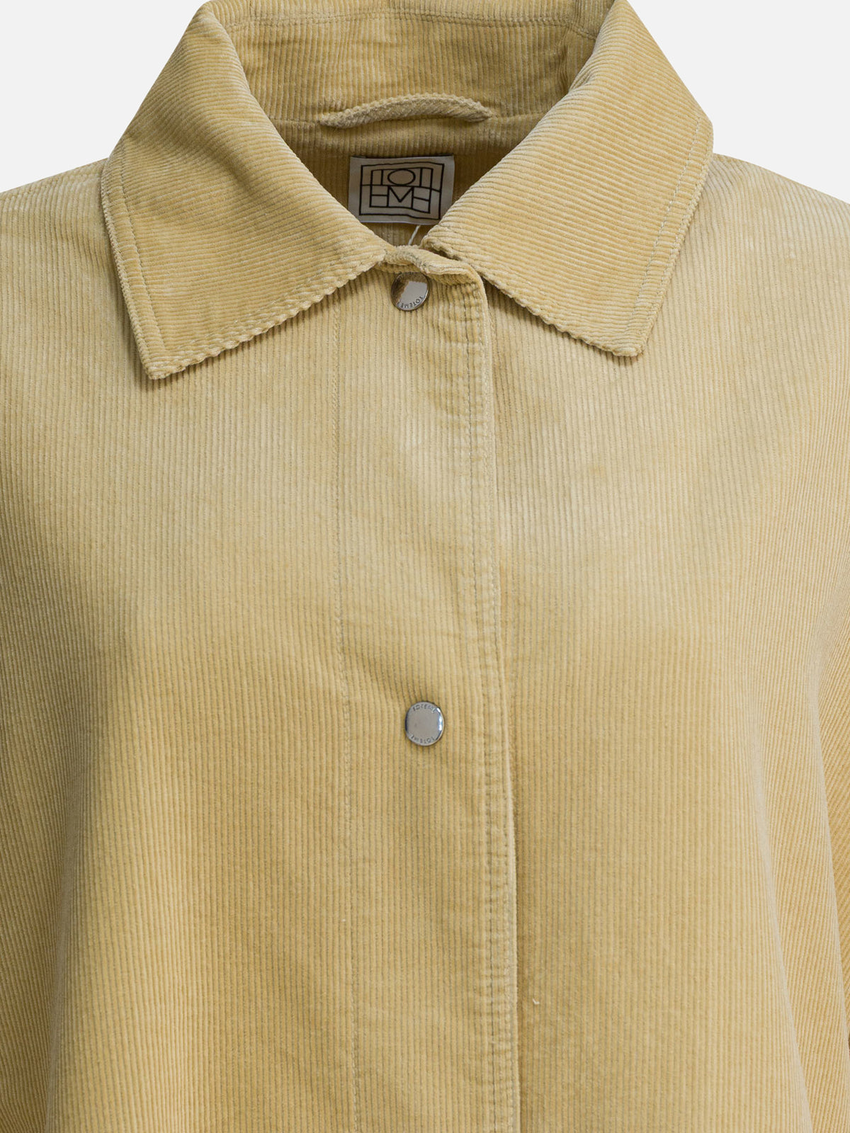 Toteme Velvet overshirt jacket Beige