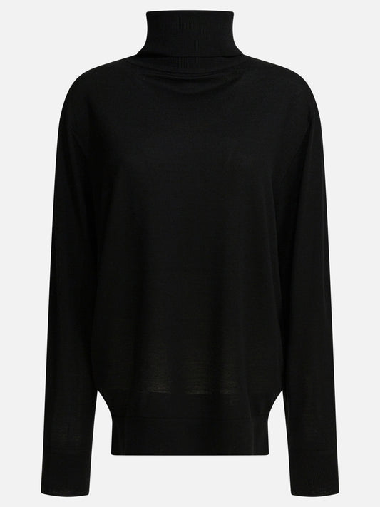 Turtleneck sweaters Solid colour  Black - Toteme Women | PLP | VIETTI Online Store 
