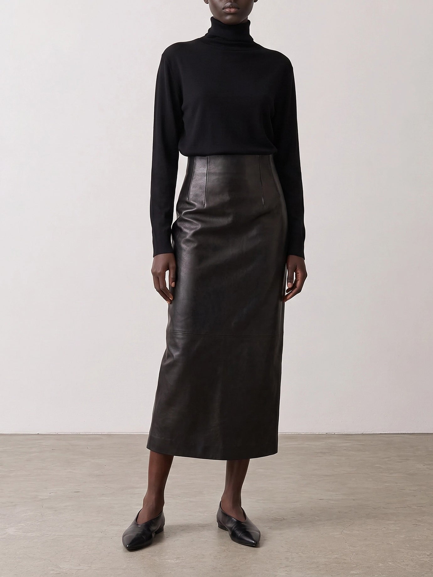 Turtleneck sweaters Solid colour  Black - Toteme Women | PDP | VIETTI Online Store | Zoom-Modal_2
