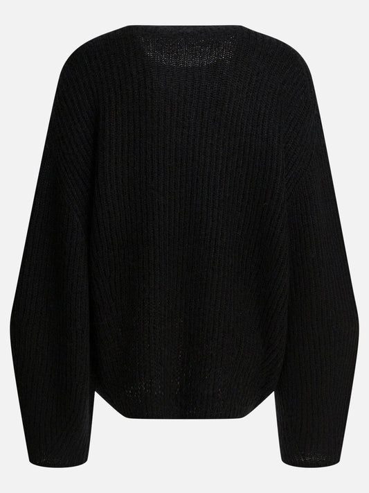Crewneck sweaters Solid colour  Black - Toteme Women | PLP | VIETTI Online Store | 2
