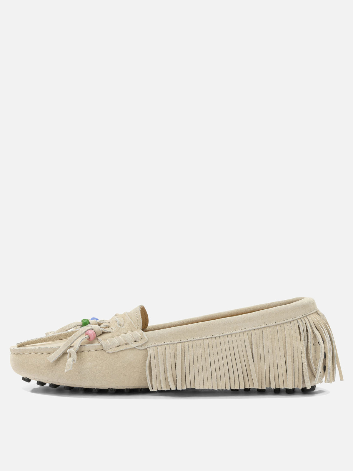 Toujours "Emily" suede loafers Beige - VIETTI