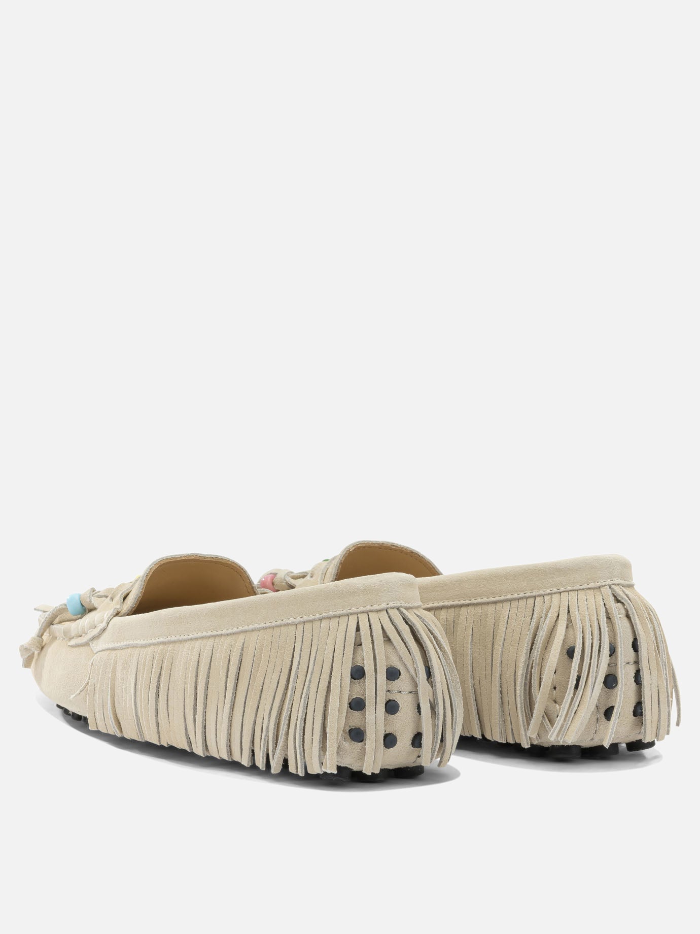 Loafers 100% suede - 100% rubber  Beige - Toujours Women | PDP | VIETTI Online Store | Zoom-Modal_4
