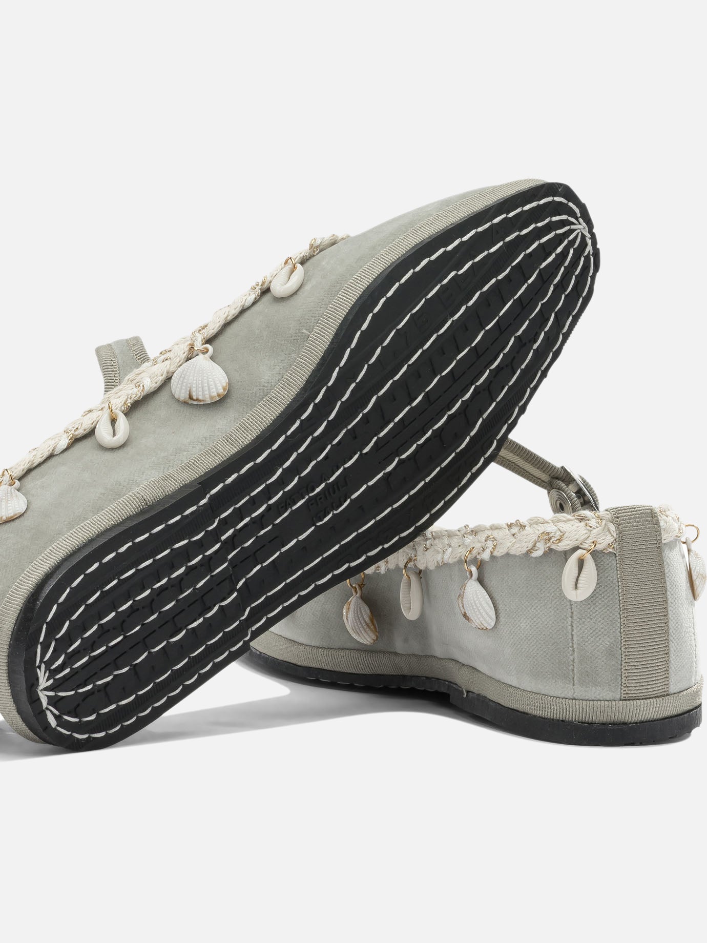 Mary Jane Friulane 100% cotton - 100% rubber  Beige - Toujours Women | PDP | VIETTI Online Store | thumbnail_5