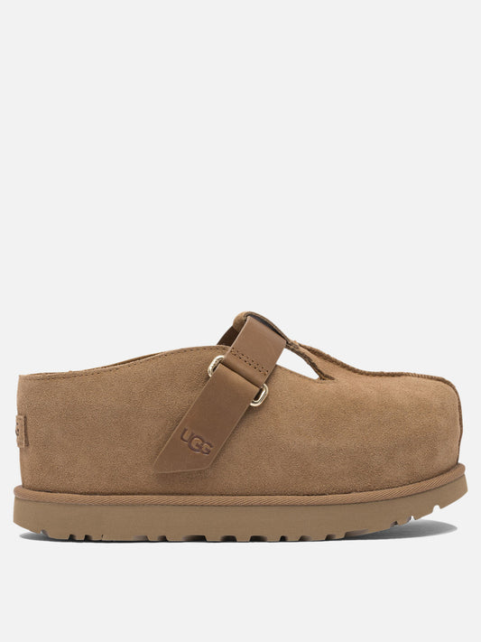 Flat sandals 100% suede - 100% rubber  Beige - Ugg Women | PDP | VIETTI Online Store 
