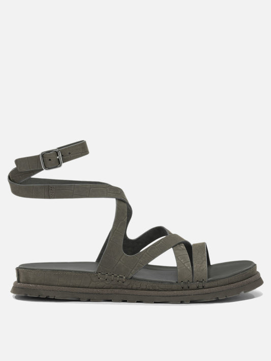Flat sandals 100% leather - 100% ethylene vinyl acetate  Green - Ugg Women | PDP | VIETTI Online Store 
