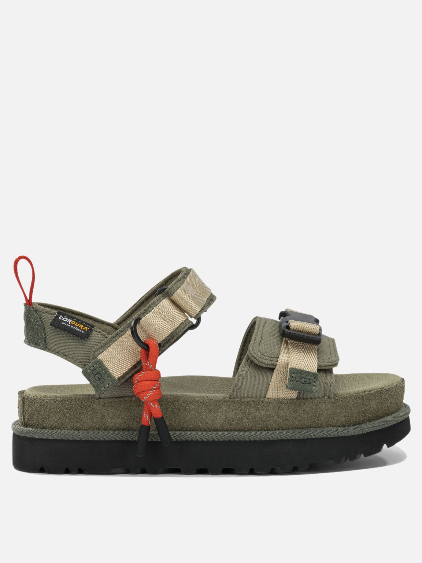 Flat sandals 100% recycled polyester - 100% ethylene vinil acetate  Green - Ugg Women | PDP | VIETTI Online Store | thumbnail