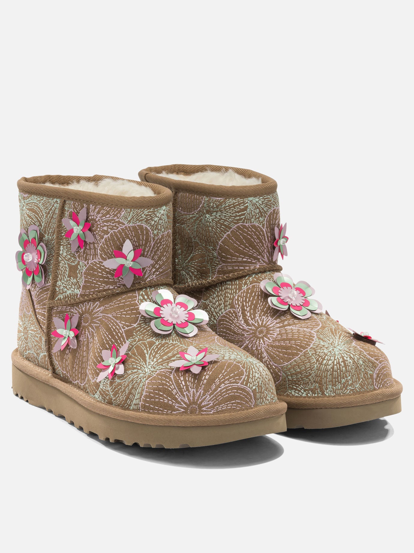 Pull-on boots 100% suede - 100% rubber  Beige - Ugg Women | PDP | VIETTI Online Store | thumbnail_2