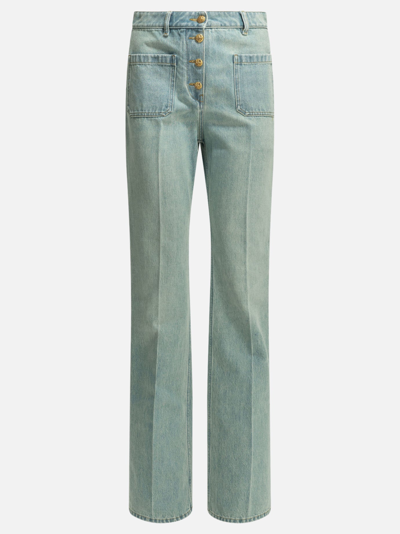 Straight-leg jeans Solid colour  Light blue - Valentino Women | PDP | VIETTI Online Store | Zoom-Modal
