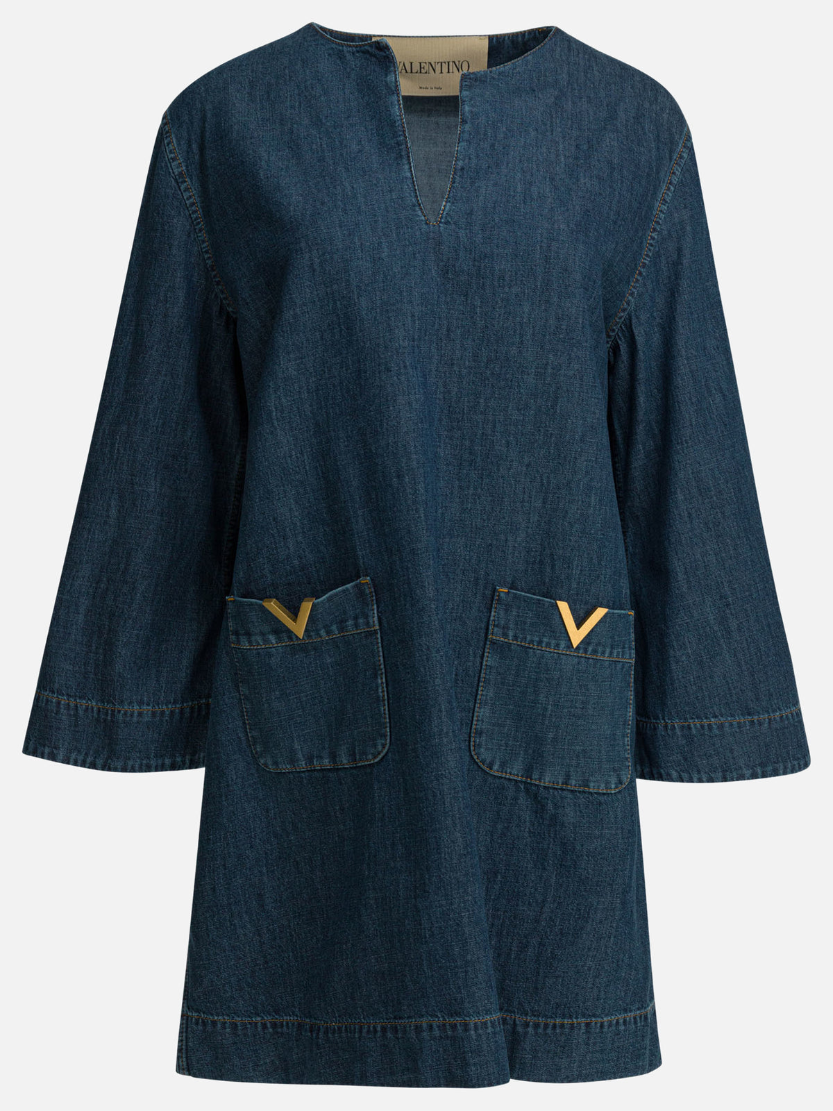 valentino denim dress Short Blue - Women Champagne shirt outfit men EXCLUDE021425 Size:Medium ( 4-6) Care instructions
