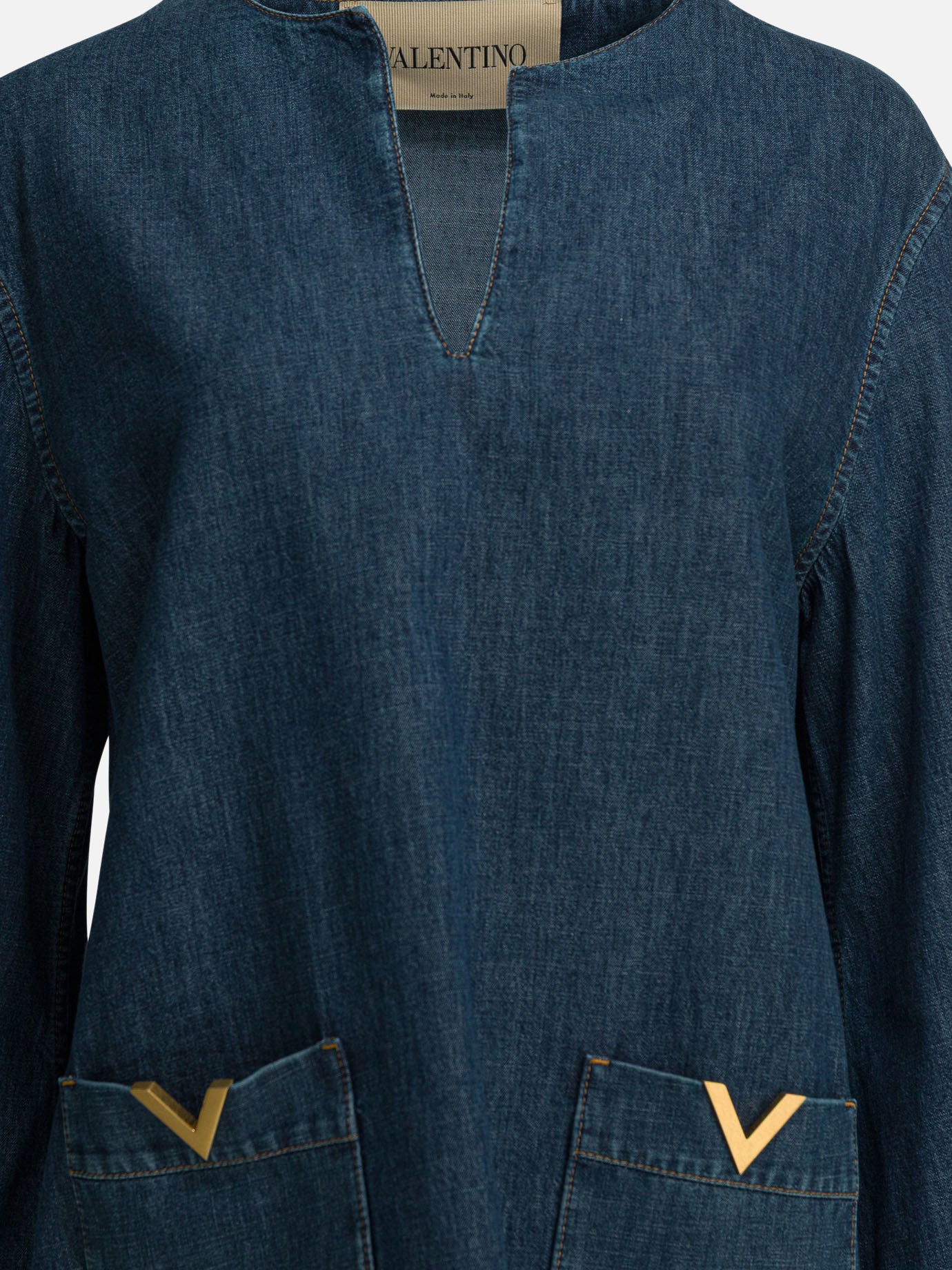 Mini dresses Logo  Blue - Valentino Women | PDP | VIETTI Online Store | thumbnail_3