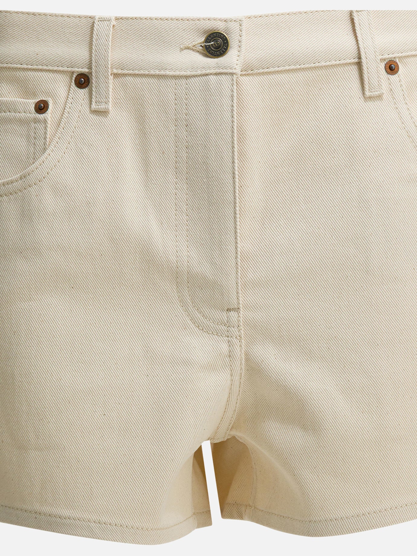 Five pockets shorts Solid colour  White - Valentino Women | PDP | VIETTI Online Store | Zoom-Modal_3
