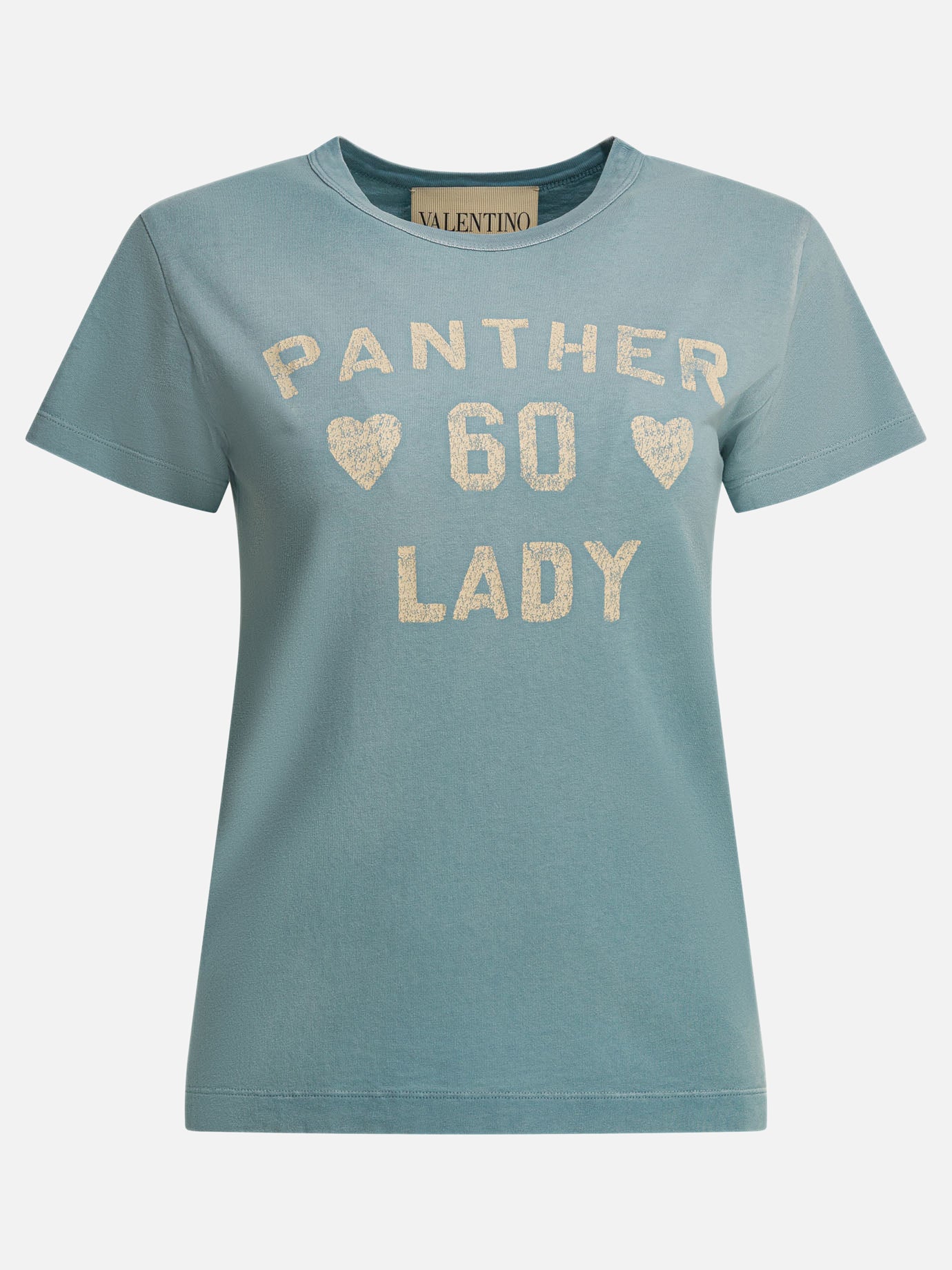 Crewneck t-shirts Graphics  Light blue - Valentino Women | PDP | VIETTI Online Store | Zoom-Modal
