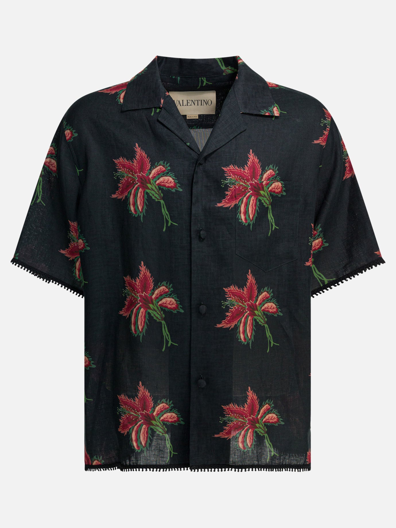 Casual shirts Floral  Black - Valentino Men | PDP | VIETTI Online Store | Zoom-Modal
