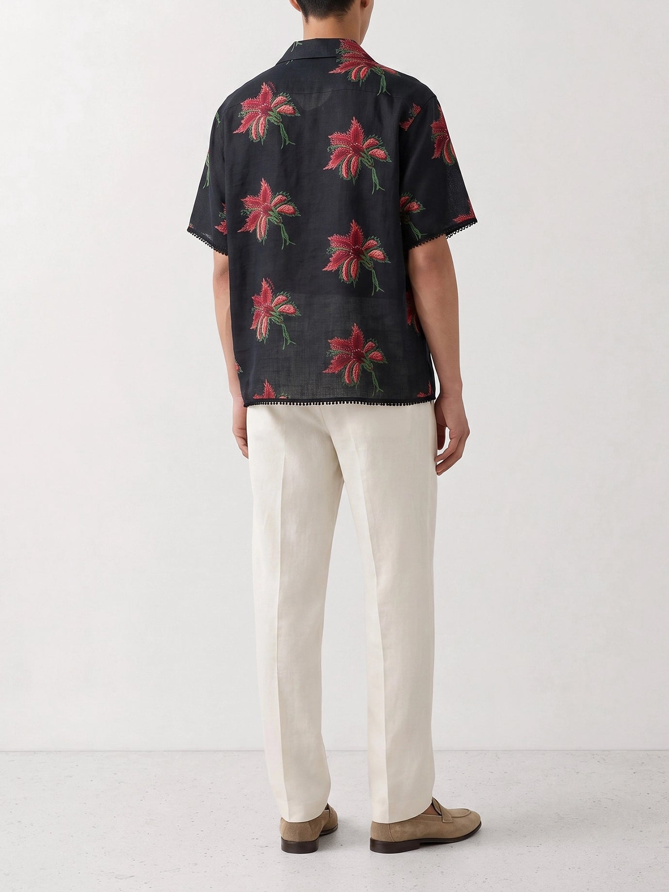 Casual shirts Floral  Black - Valentino Men | PDP | VIETTI Online Store | Zoom-Modal_3
