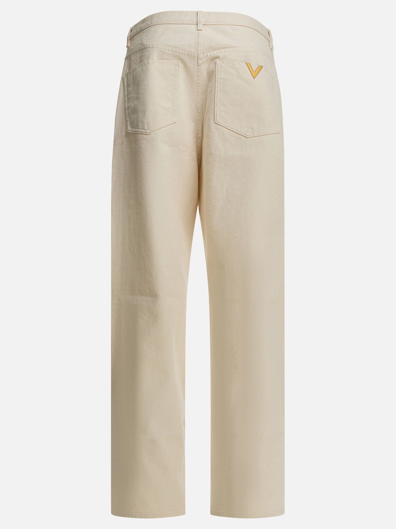 Straight-leg jeans Solid colour  White - Valentino Men | PDP | VIETTI Online Store | Zoom-Modal_4
