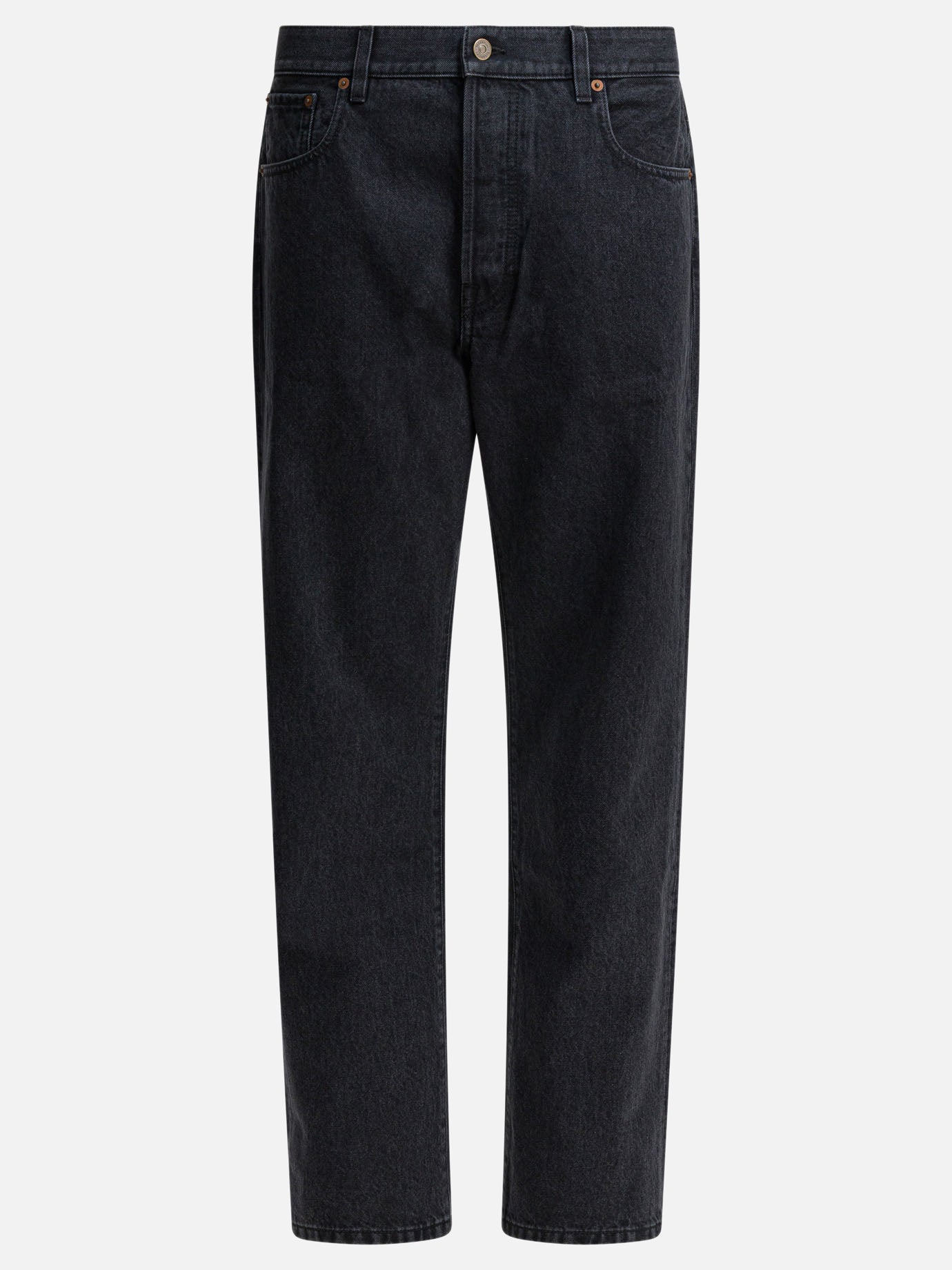 Straight-leg jeans Solid colour  Black - Valentino Men | PDP | VIETTI Online Store | Zoom-Modal
