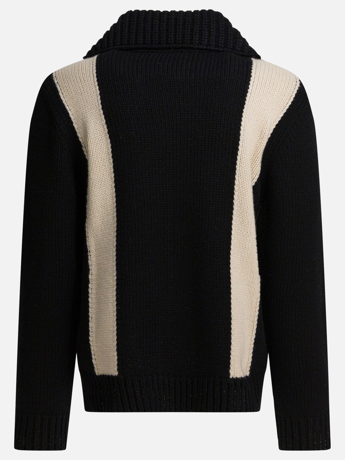 Valentino Cardigan with inlaid V Black