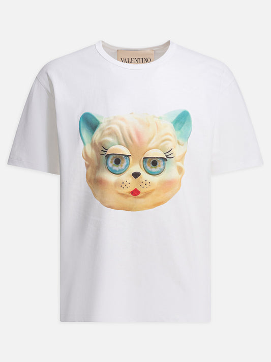 Valentino "Le Chat De La Maison" crew-neck T-shirt White

