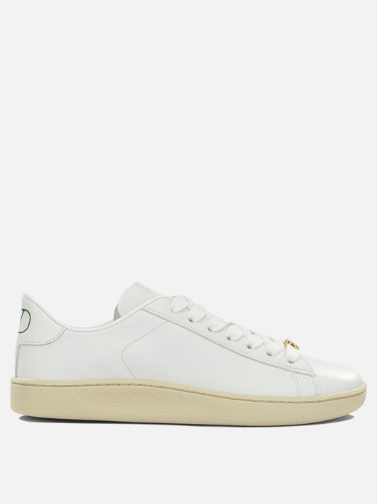 Low top sneakers 100% calf leather - 100% rubber  White - Valentino Garavani Women | PLP | VIETTI Online Store 
