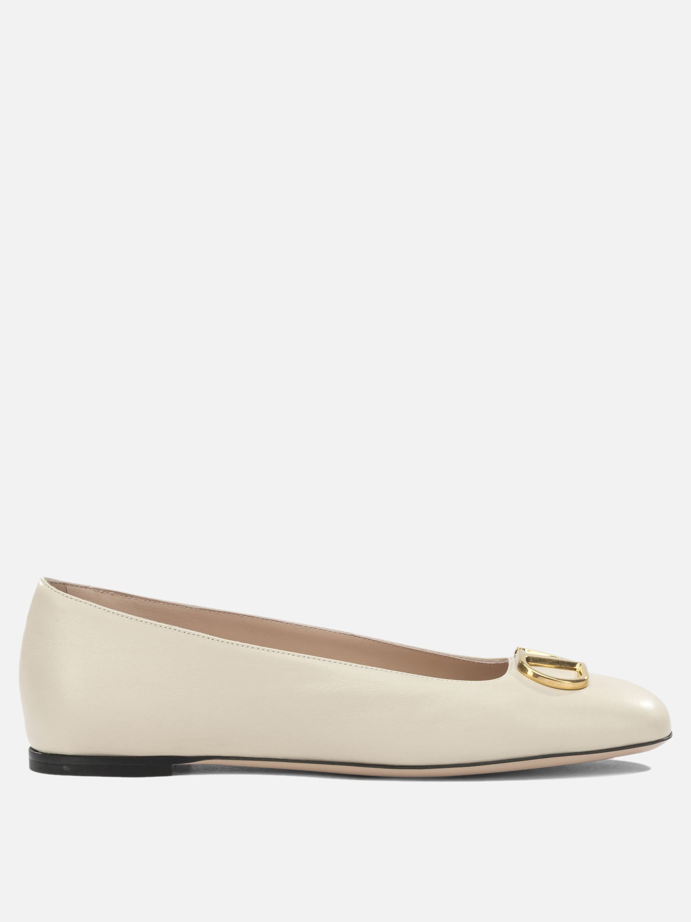 Classic ballet flats 100% lamb leather - 100% goat leather  White - Valentino Garavani Women | PDP | VIETTI Online Store | thumbnail