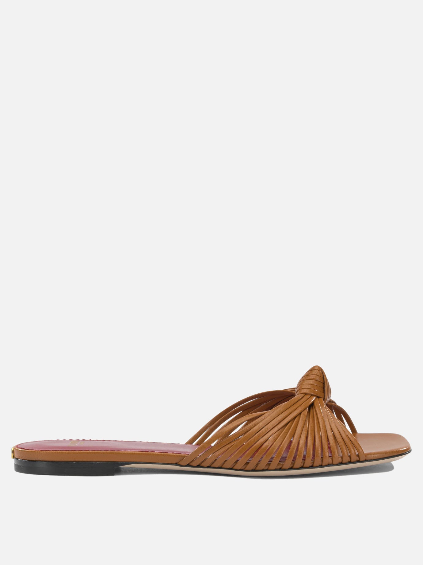 Slides 100% goat leather - 100% calf leather  Brown - Valentino Garavani Women | PDP | VIETTI Online Store | Zoom-Modal
